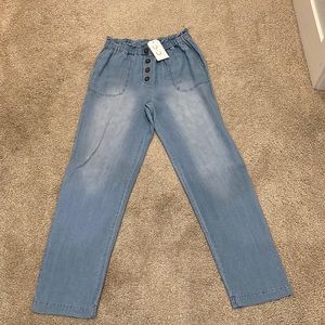 Love Tree rolled up mom jeans